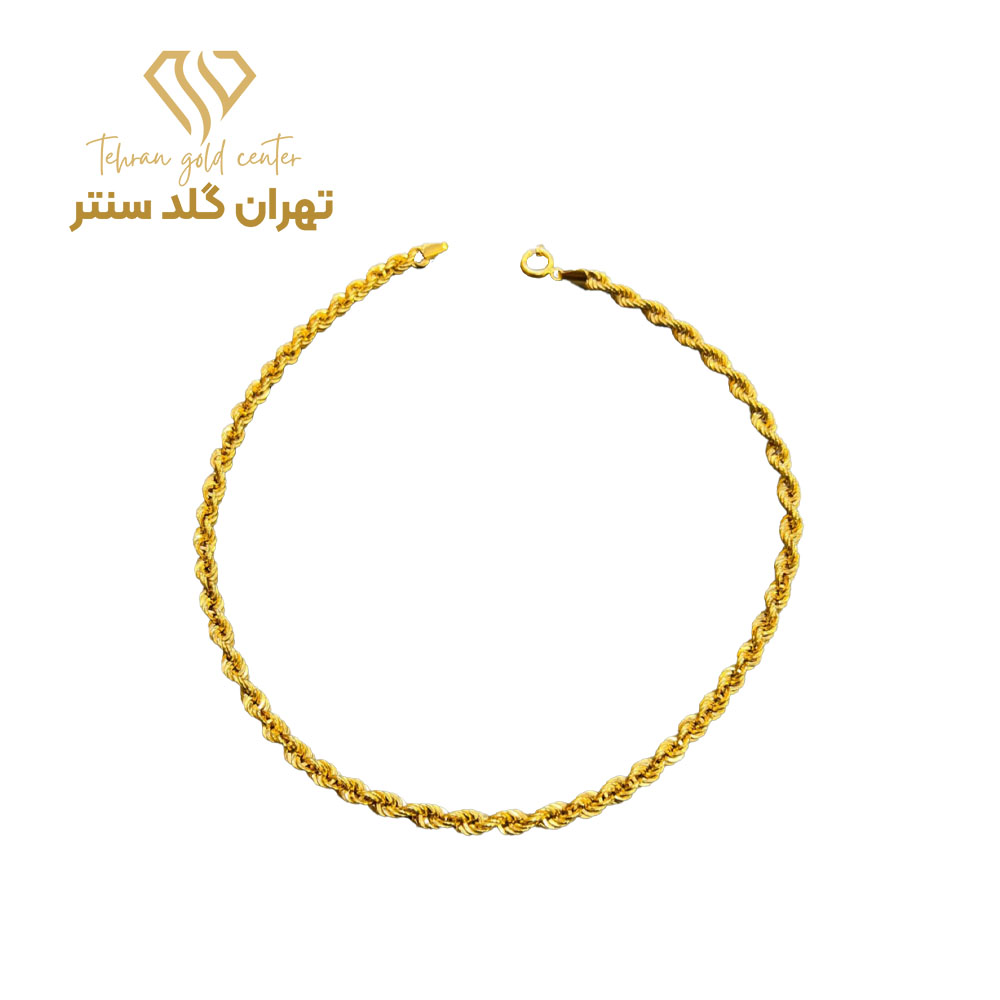زنجیر طلا طرح طناب