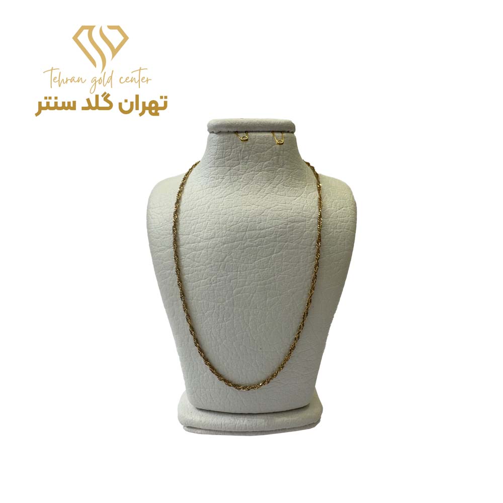 گردنبند طلا دو لاین بافت